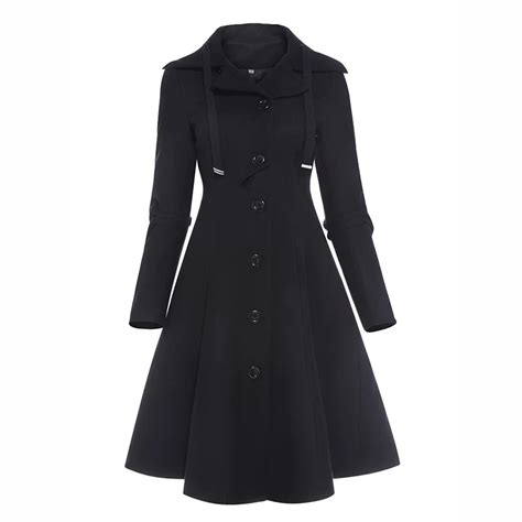 long black overcoat for girls.